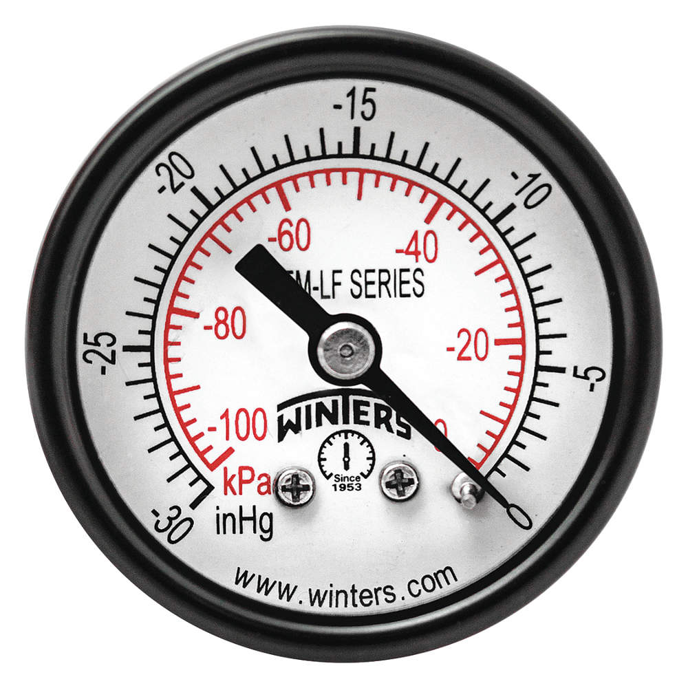 Manometr ciśnienia 1-1/2 cala 30 cali Hg Vac do 0