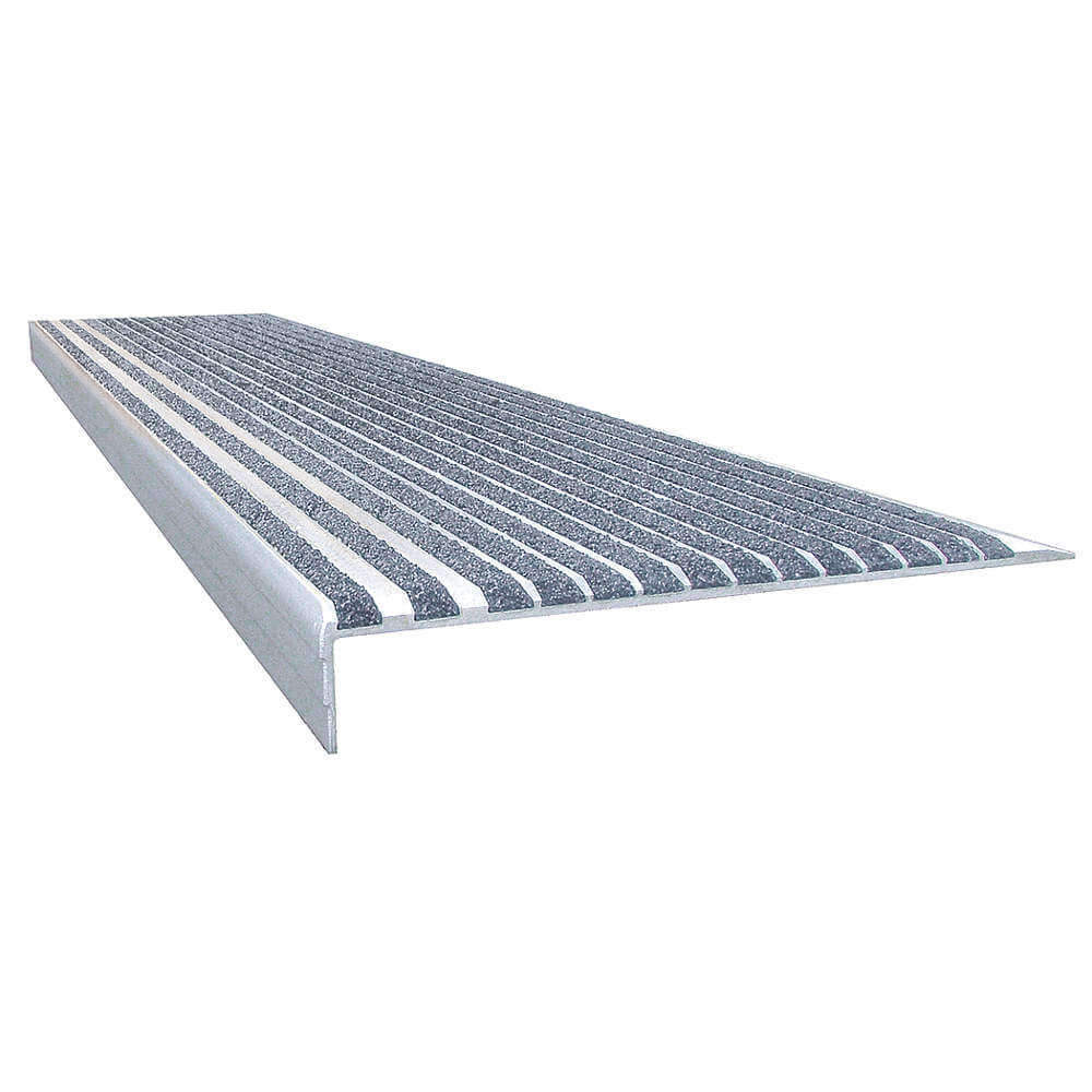 계단 트레드 콘크리트 회색 압출 알루미늄