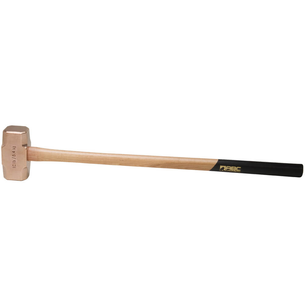 ABC HAMMERS ABC12BZW Sledge Hammer, brąz/miedź, 12 lbs, 32 drewniana rękojeść | AJ8CAT