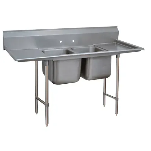 Regaline Sink, 2-Cpt., 24 Inch F-To-B X 18 Inch