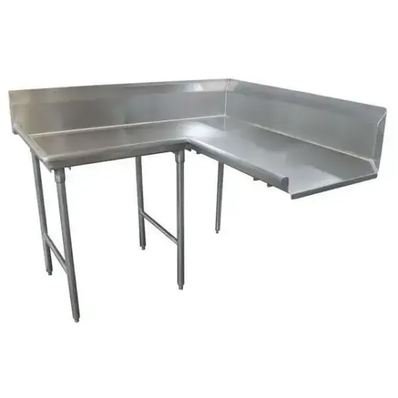 Mesa para platos limpia Korner, en forma de L, RL, protector contra salpicaduras de 10-1 / 2 pulgadas