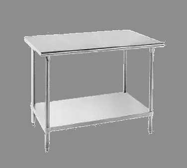 Work Table, 144 X 24 Inch Size 16 Ga 430 Ss Top