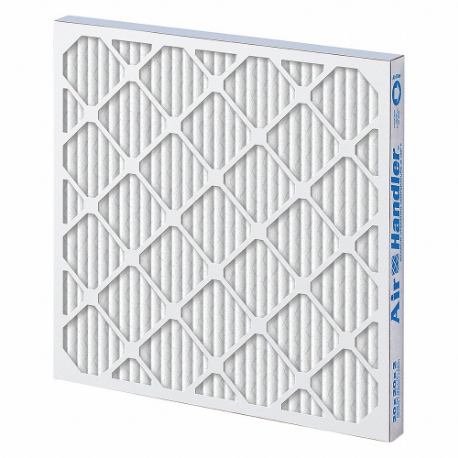 Pleated Air Filter, 20x24x4, MERV 8, High Capacity, Synthetic, Beverage Board, UL 900