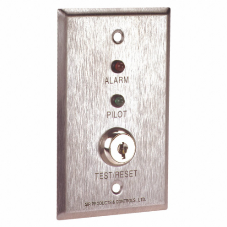 Remote Alarm Accessory, Steel, Wall, 1 1/2 Inch Depth, 2 3/4 Inch Length