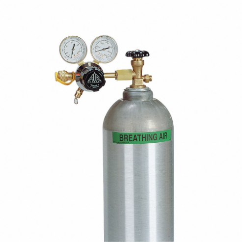 AIR SYSTEMS INTERNATIONAL RG-5000 Breathing Air Regulator, Dual Gauge And Relief Valve, High Pressure, 5000 psi | AF6CKE 9WLL9