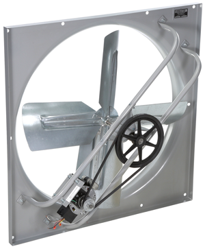 Ventilatore di scarico, parete, trasmissione diretta, diametro dell'elica 48 pollici, 3/4 Hp, 1 fase, 115 V.