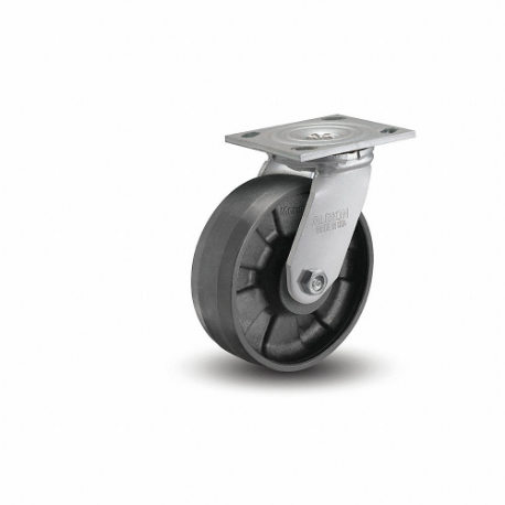 Caster, 8 Inch Dia, 9 1/2 Inch Height, Swivel Caster