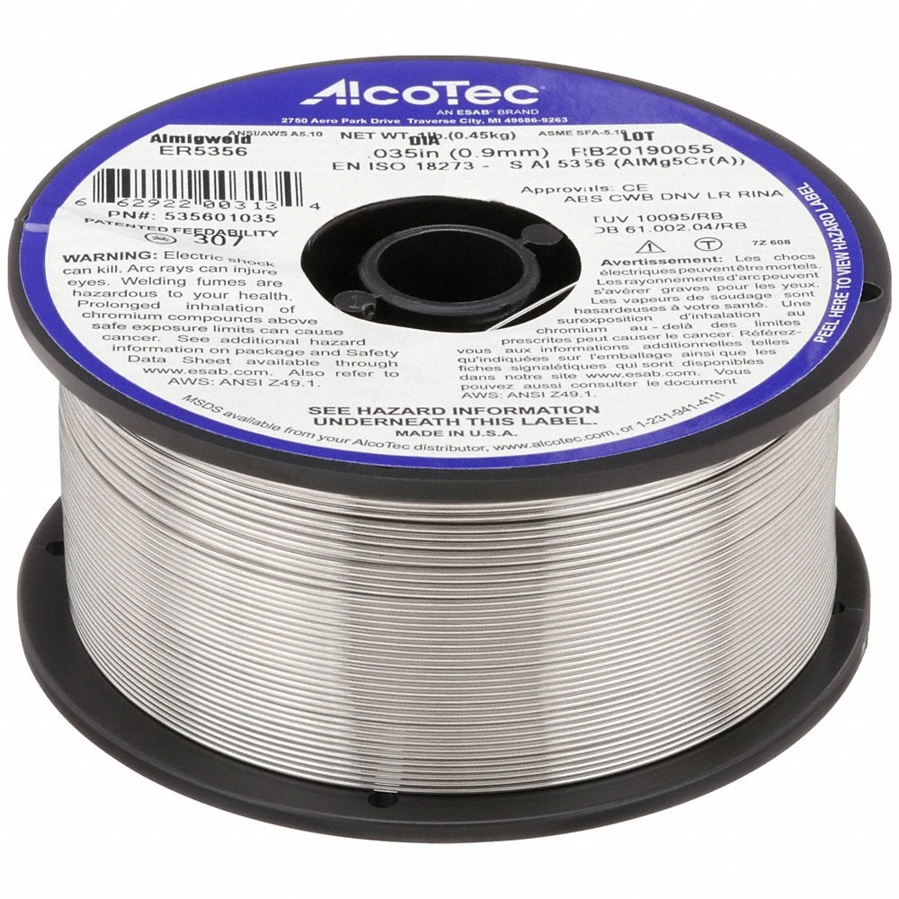 Alcotec 535601035 Welding Wire, Aluminum, 0.035 Inch Size, 1 Lb | CN8FBU 400G61