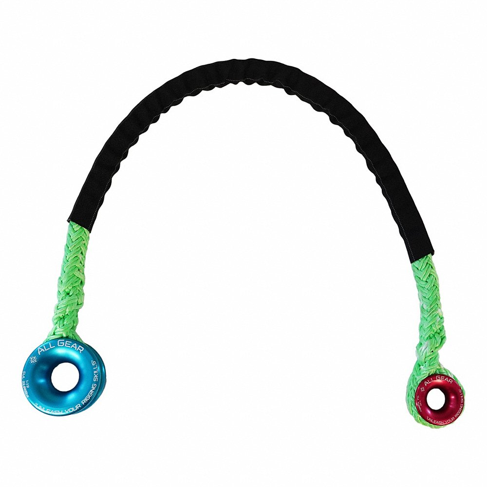 ALL GEAR AG12SP34RR-50 Ring To Ring Sling, 12 Strand Polyester, 3/4 Inch Dia., 50 Inch Length, Orange | CJ6PPU