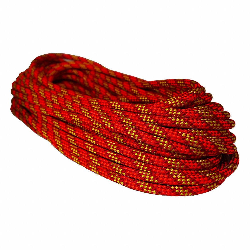 ALL GEAR AGKM12200ROY Arborist Climbing Line, 32 Strand, 200 Ft. Length, Red/Orange/Yellow | CJ6PCE