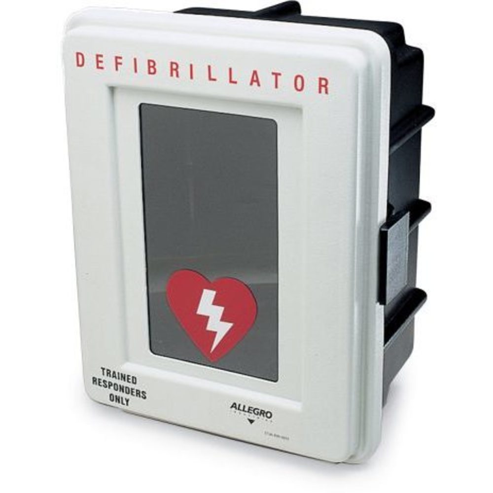 Defibrillator opbevaringsskab, hvid