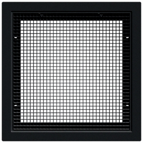 Return Air Grilles, Egg Crate Grille, Black, Smooth, Plastic, 23 3/4 Inch Height