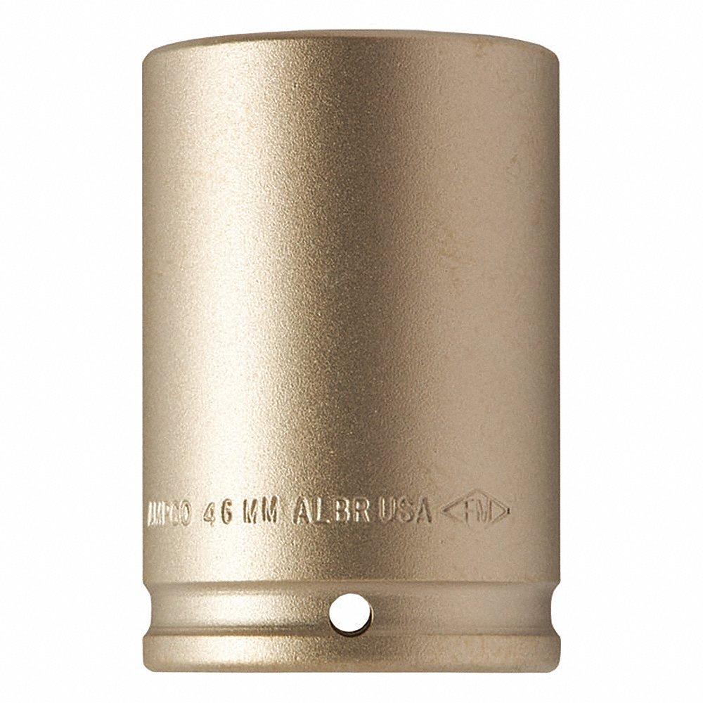 Impact Socket, 1/2 Inch Drive Size, 10 mm Socket Size, 6 Point, Deep, Natural