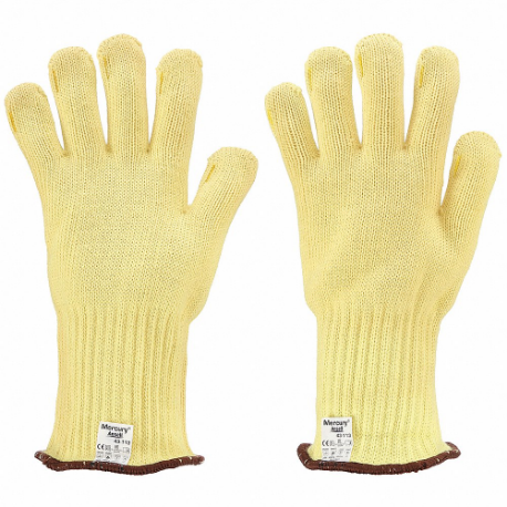 Knit Gloves, Size L, Glove Hand Protection, ANSI Abrasion Level 3, 660 Deg F Max Temp