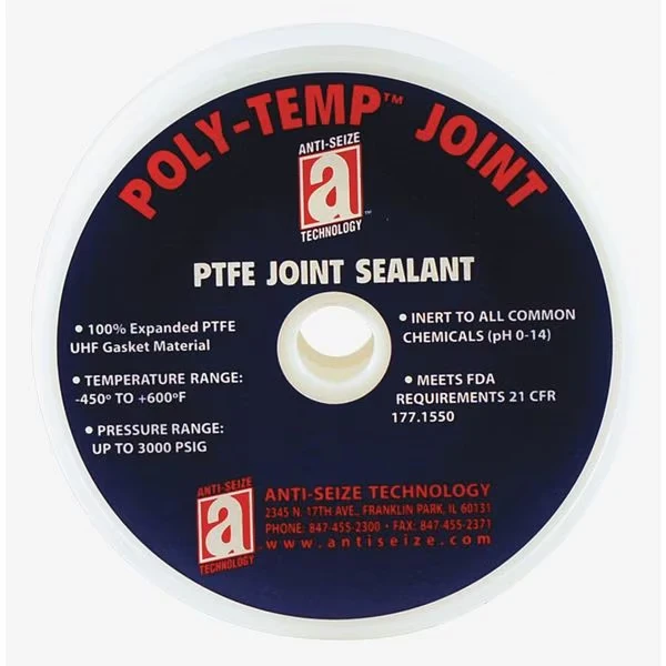 Joint Sealant, PTFE Gasket, 3/4 Inch x 30ft