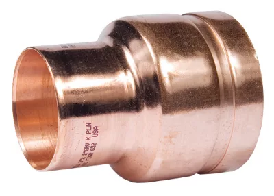 Reductor concéntrico de cobre ranurado X Cup de 2 x 1