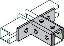 Double Angle Connector, Elongated 8 Hole