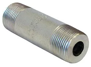 329 Series Nipple, XXH, Steel, Plated, Seamless, Pipe Size 4", Close Length 9"