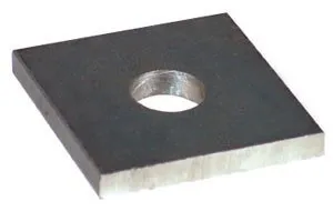 60 Series Steel Washer Plate, 1 1/4 Inch Rod Size (a), Hot Dipped Galvanized Finish