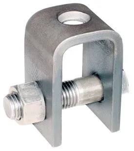 66 Series Welded Beam Attachment, 7/8 Inch Rod Size (a), Black Finish