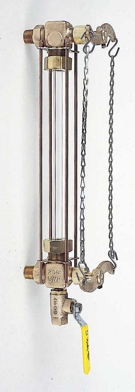 Medidor de agua, tamaño de 3/4 pulgada, bronce, parte superior