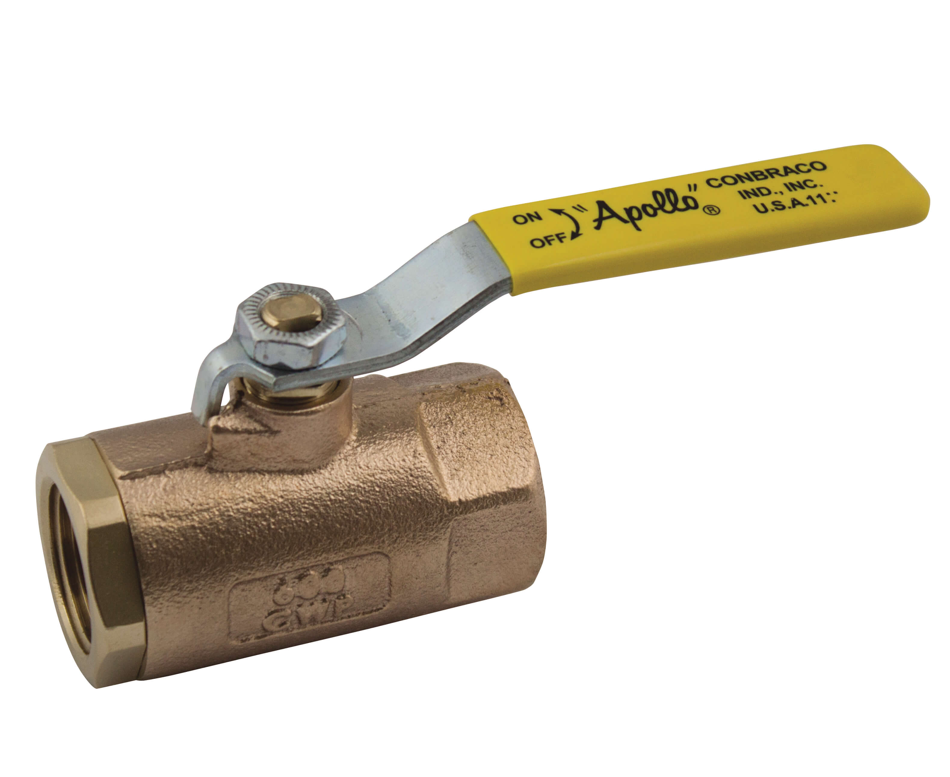 Ball Valve, 1/2 Inch Size, Bronze, Standard Port Ret, Latch Lever and Nut