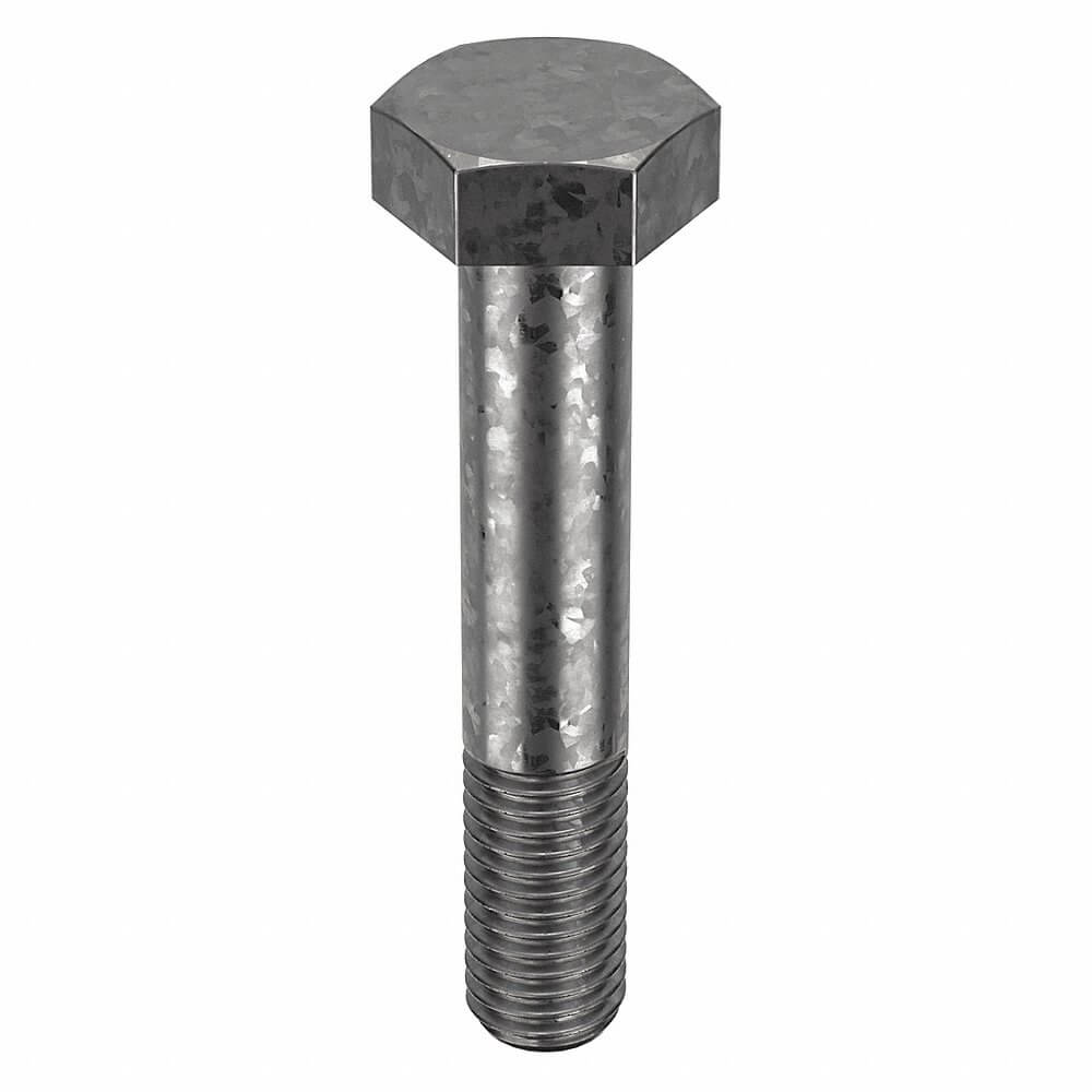 Structural Bolt, 1/2 In - 13 Thread Size, Steel, 3 In Lg., Hot Dipped Galv, Gr. A325, 25 Pk