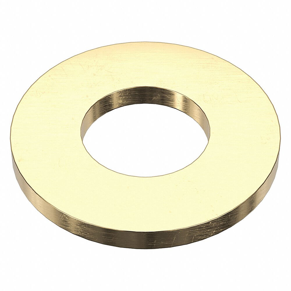 Flat Washer Thick Brass Fits 5/8 Inch, 5PK