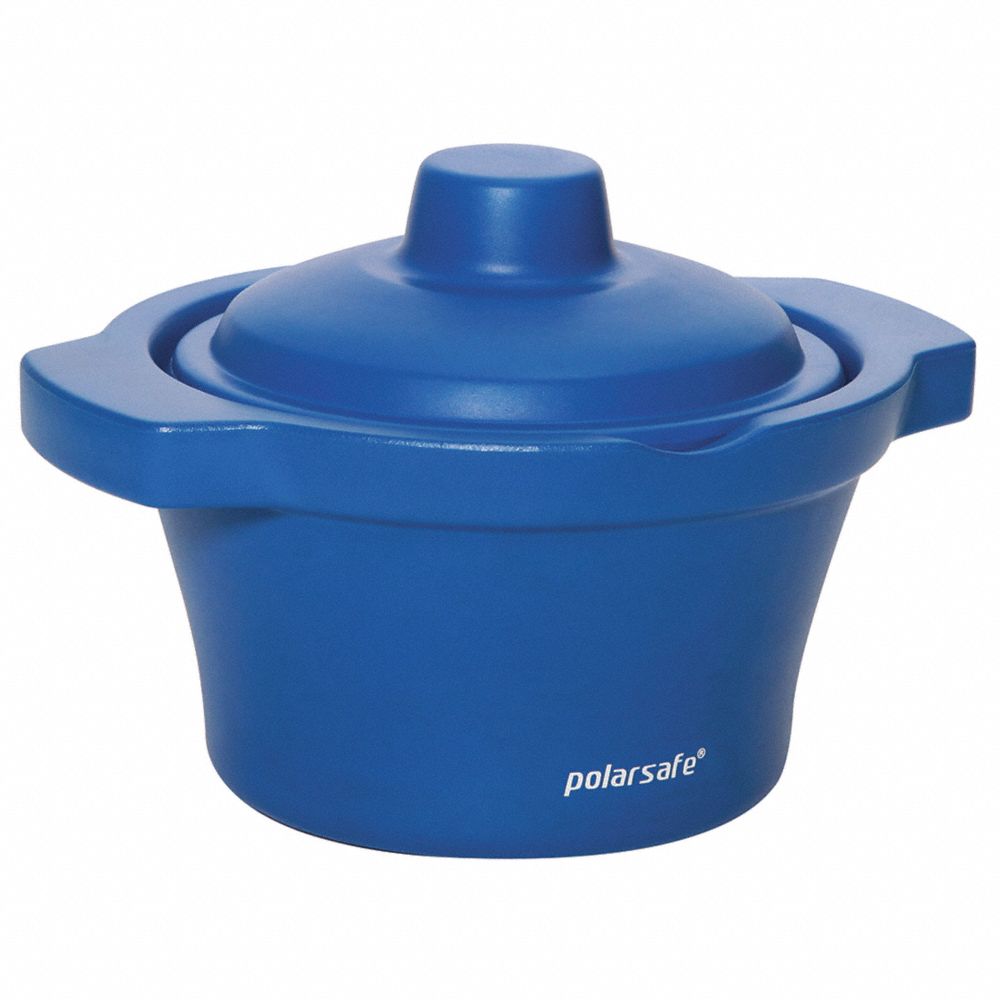 Ice Bucket, Ethylene Vinyl Acetate, Blue, 8 Inch Overall Height, 7 Inch Diameter