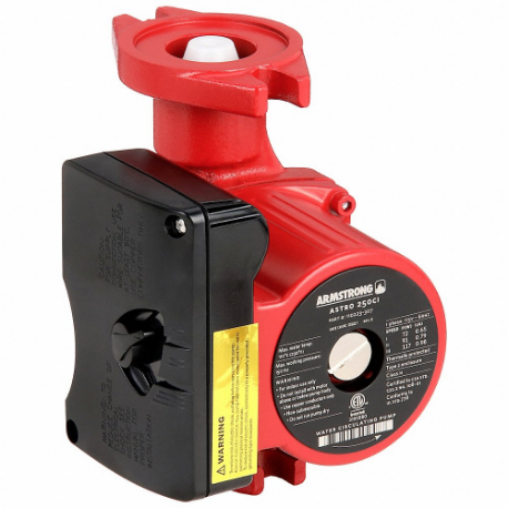 Hydronic Circulating Pump, Multi-Speed, Flanged, 1/5 HP, 24 ft Max. Head