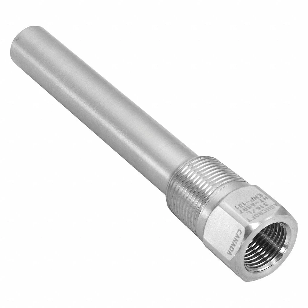 ASHCROFT 10W1650ST260S Threaded Thermowell, Stainless Steel | CN8ZDM 61VE15