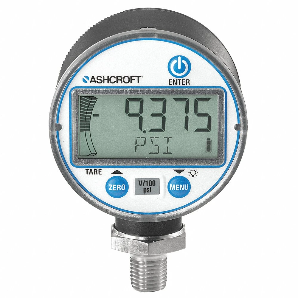 ASHCROFT DG2531L0NAMO2L1000#-XCYC4LM Digital Test Pressure Gauge, 0 To 1000 PSI, Liquids & Gases, 1/4 Inch Npt Male | CN8XPU 488Y38