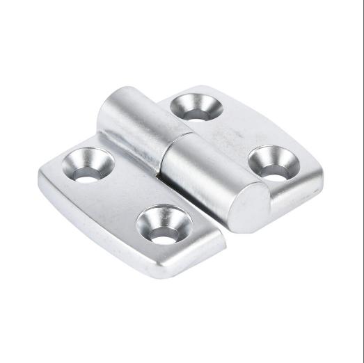 Right-Hand Detachable Combination Hinge, Silver, Die-Cast Aluminum, Slot Size 8