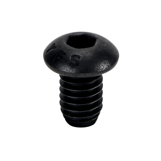 Socket Cap Screw, Black, 5/16-18 Unc x 1/2 Inch Size, Zinc Plated Steel, Pack Of 10