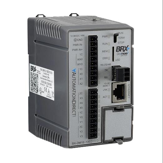 Plc, 12-24 VDC, Ethernet og serielle porte, Microsd Card Slot, 6-punkts, AC/DC