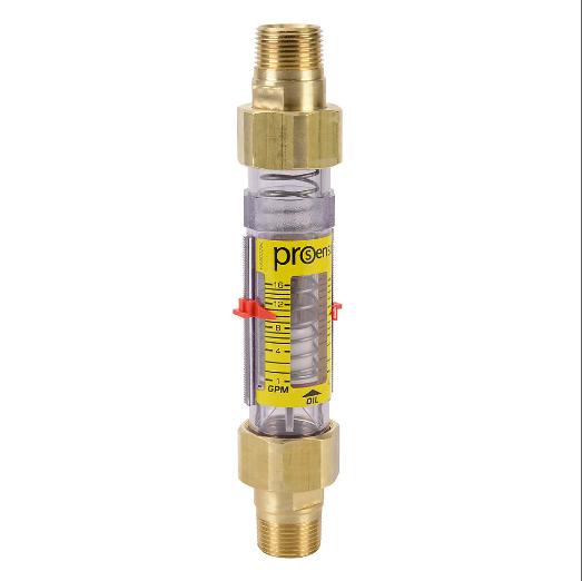 Oil Mechanical Flow Meter, Variable Area, 3/4 Inch Male Npt Process Connection