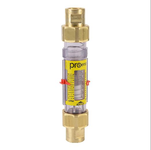 Water Mechanical Flow Meter, Variable Area, 1/2 Inch Female Npt Process Connection