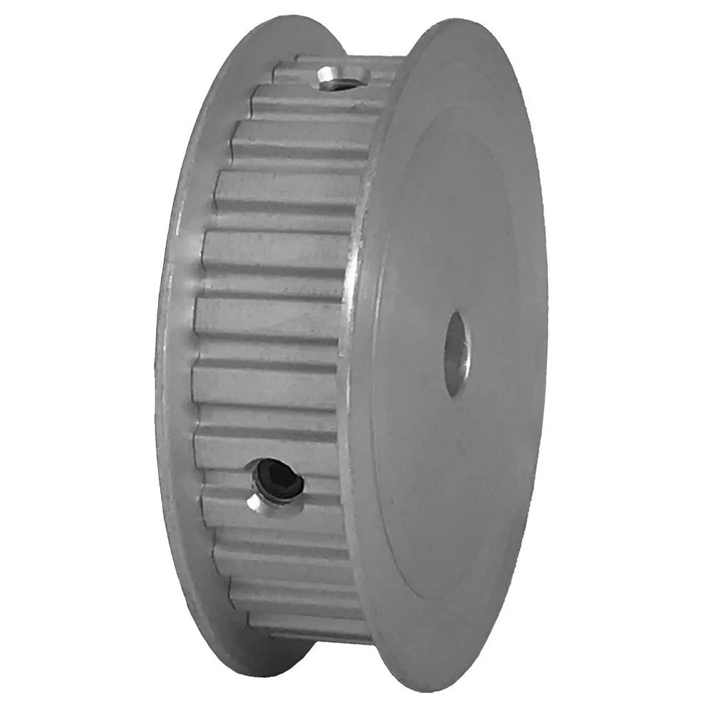 B & B MANUFACTURING 28XL037-3FA3 Timing Pulley, Aluminum, Clear Anodized | CY7GRF