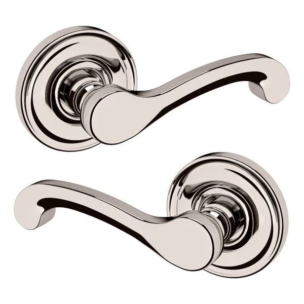 Full Dummy Door Levers Lifetime Bright Nickel