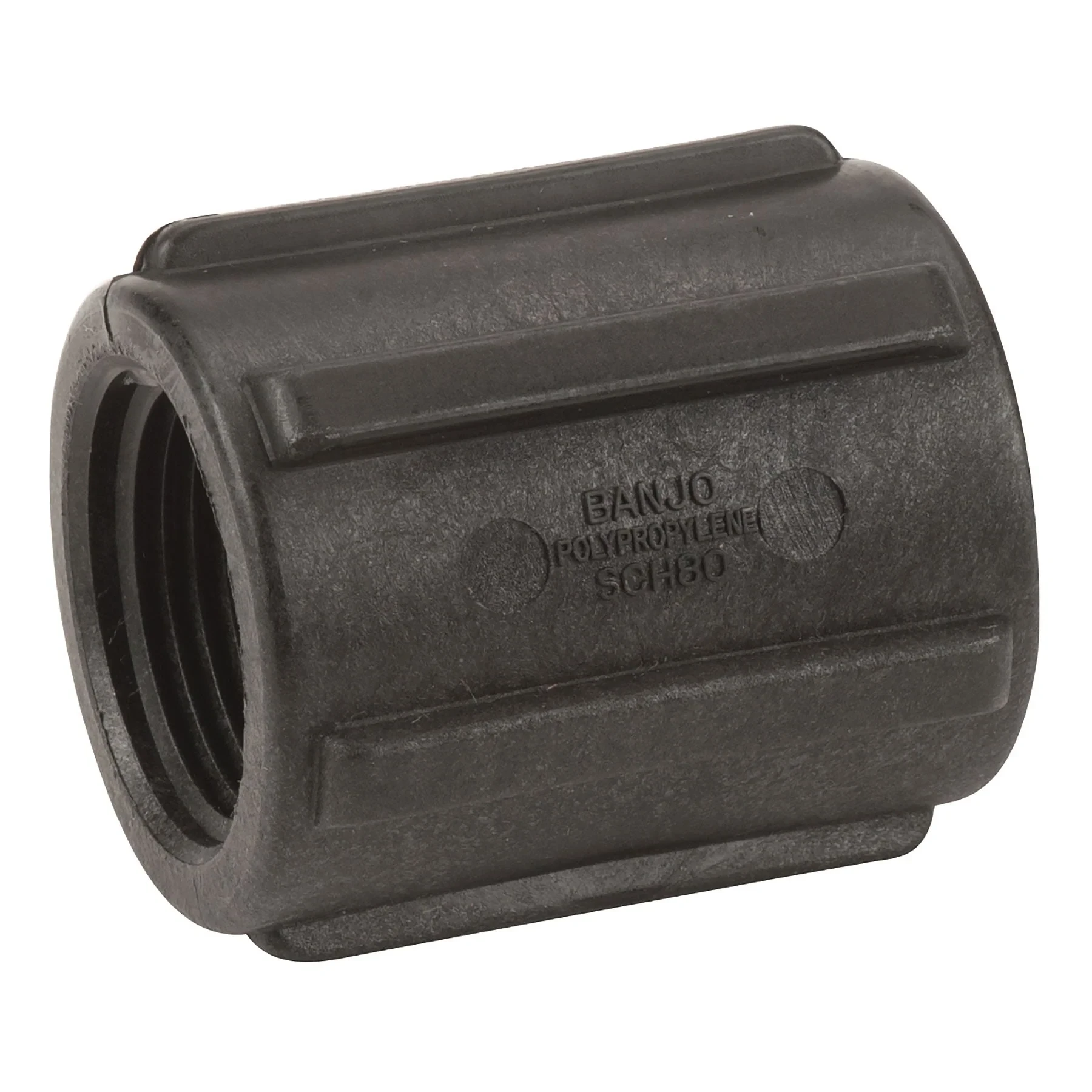 BANJO FITTINGS CPLG100 Pipe Coupling 1 Inch Fpt 150 Psi Black | AB2KDL 1MJX2