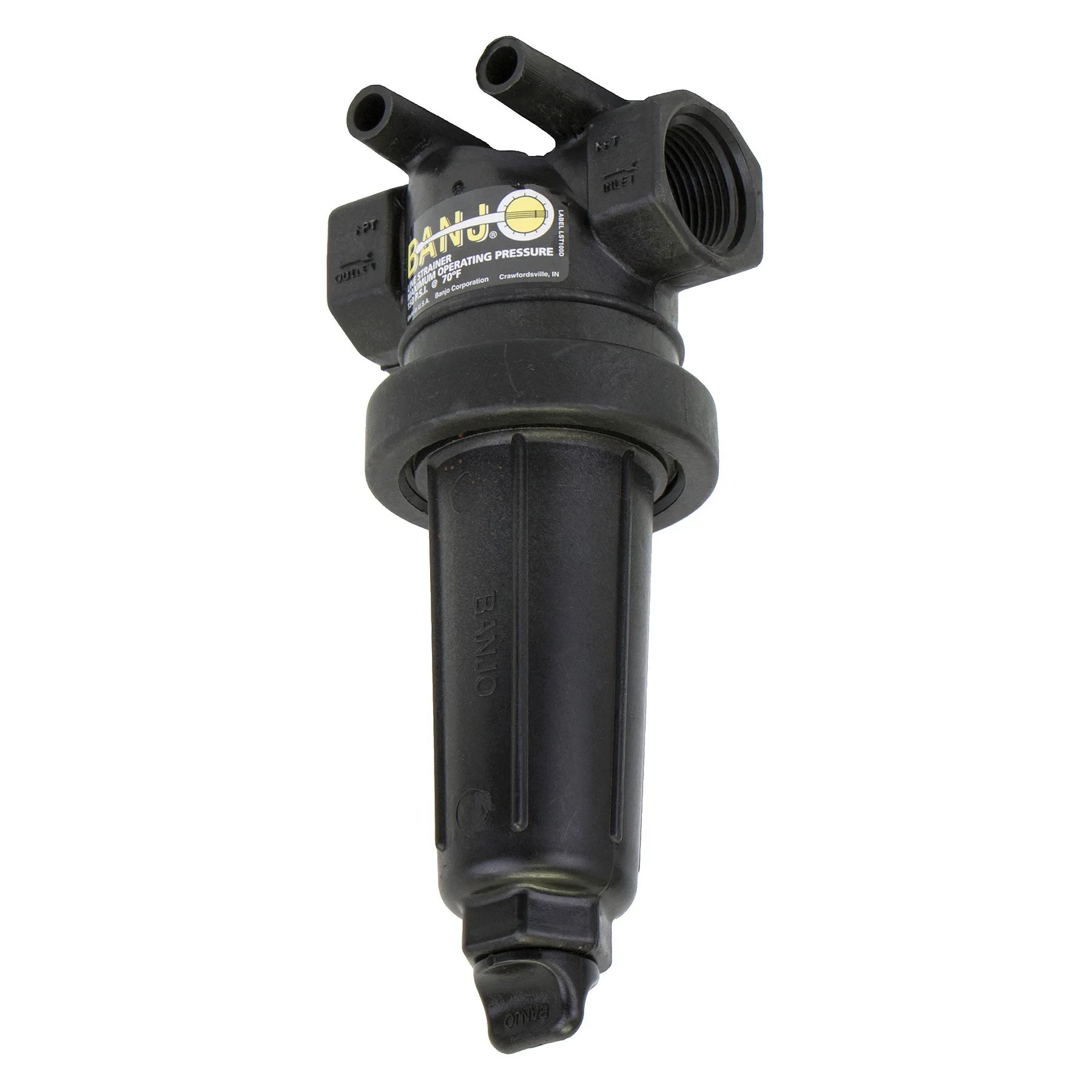 BANJO FITTINGS LST100-80 T Strainer With 80 Mesh Stainless Steel Screen, 1 X 1 Inch Size | AC8TYX 3DTX5