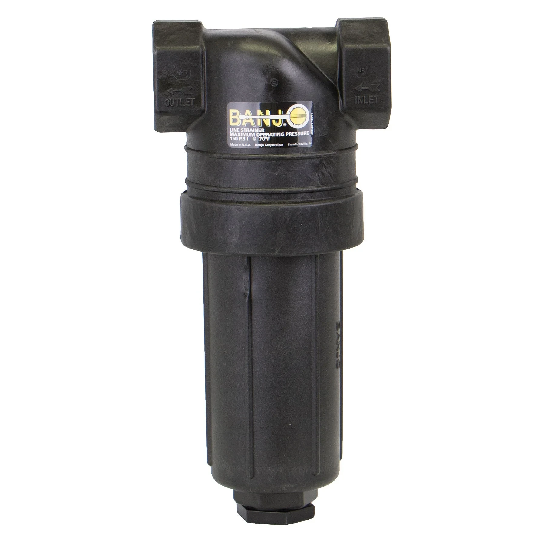 BANJO FITTINGS LST125-80 T Strainer With 80 Mesh Stainless Steel Screen, 1-1/4 X 1-1/4 Inch Size | AC8TZB 3DTX9