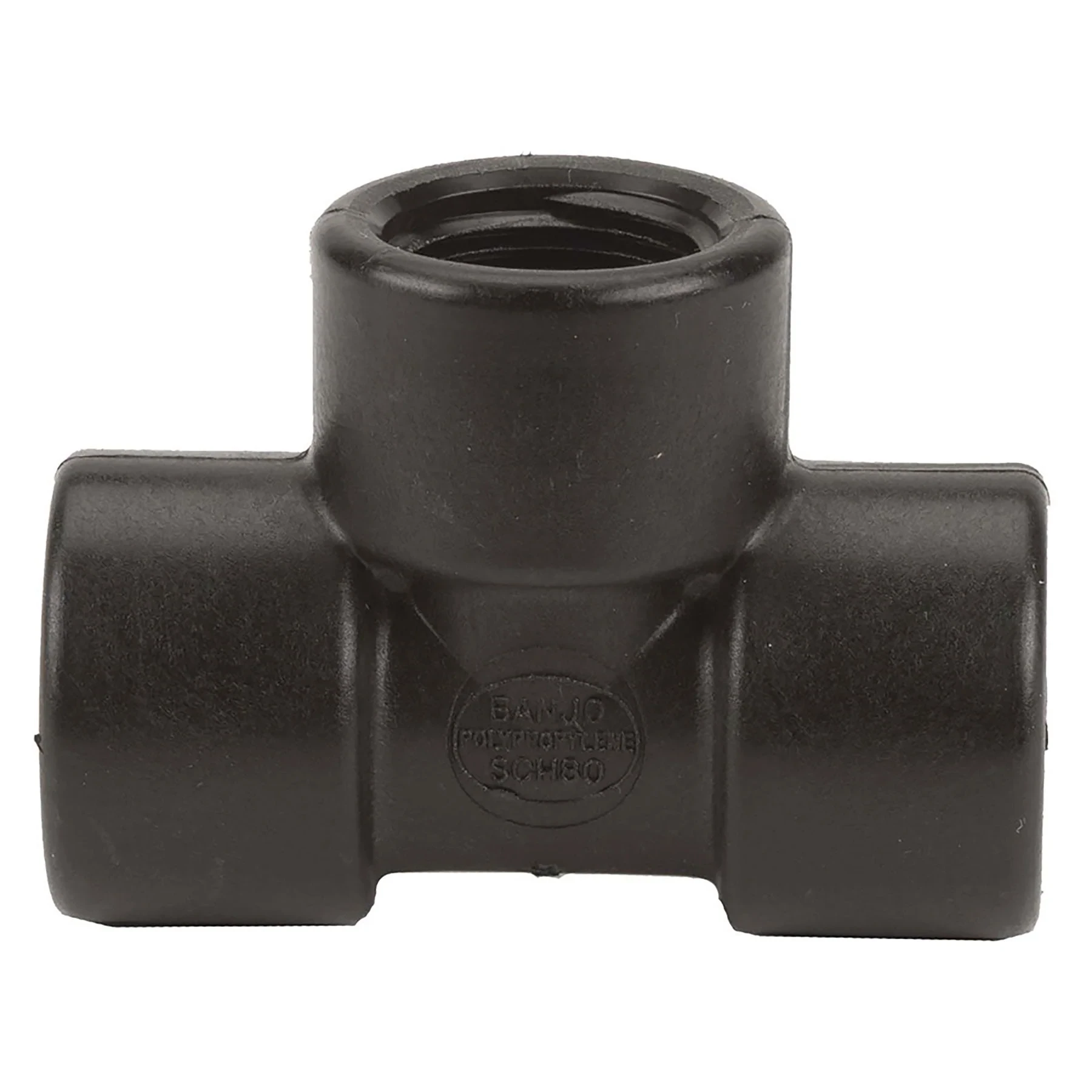 BANJO FITTINGS TEE075 Tee 3/4 Inch Fpt Polypropylene 150 Psi Black | AB2KJA 1MKG9