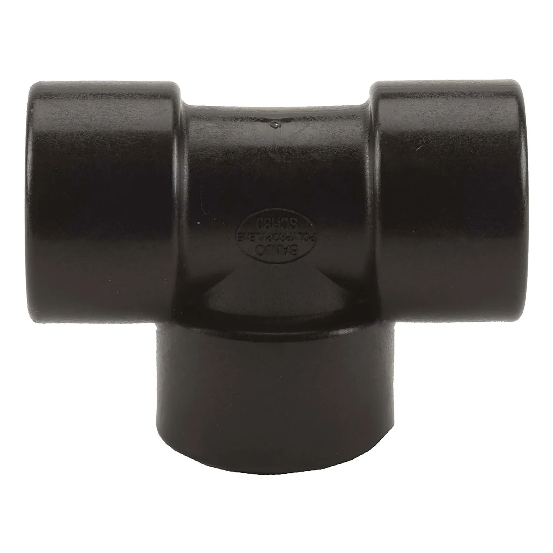 BANJO FITTINGS TEE100 Tee 1 Inch Fpt Polypropylene 150 Psi Black | AB2KJB 1MKH1