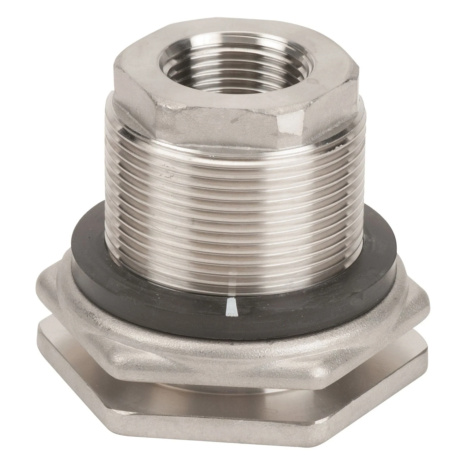 BANJO FITTINGS TF100SS Bulkhead fitting, 1 Inch, Stainless Steel | AB2KJL 1MKJ1