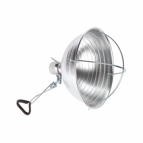 Clamp-On Task Light, Bulb Dependent, Corded, Clamp Light, 6 ft Power Cord Length, 120VAC