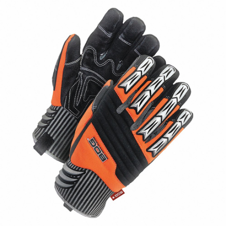 Mechanics Gloves, Size S, Synthetic Leather, Knit Cuff, Padded Knuckles/Padded Palm, S