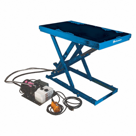 Scissor Lift Table, 4400 Lb Load Capacity, 55 1/2 Inch Platform Length