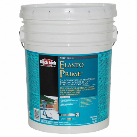 Elasto Prime Acrylic Sealer And Primer, Acrylic Roof Coatings, Elastomeric Polymer, White