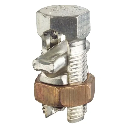 Split Bolt Connector, 6 To 1/0 AWG Conductor Size, Hps Type, Copper Alloy, 50PK
